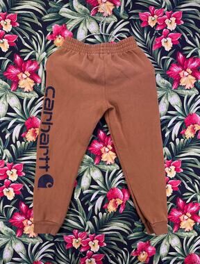 Carhartt Brown Sweatpants Size Medium 10/12 youth